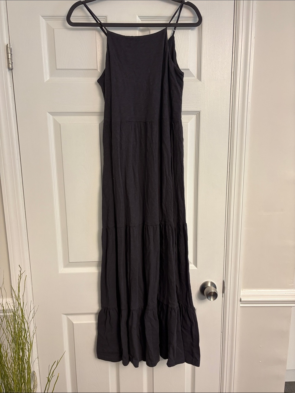 ZSupply Black Spaghetti-Strap Maxi Dress